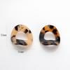 Estilo Coreano Sencillo Ámbar Resina de Acetato Colgante Pequeño Aretes y Accesorios Hechos a Mano para DIY