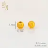 Cuentas Ojo de Gato Chapadas en Oro de Cobre 24K Separadas por Cuentas Alta Retención de Color Accesorios para Joyería DIY Accesorios con Cuentas Venta Directa de Fábrica Cuentas Sueltas