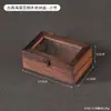 Caja de Colección de Vidrio Begonia Retro Wengwan Caja de Almacenamiento de Cristal Caja para Pulseras Collares Joyería Caja Caja de Madera