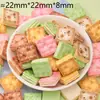 Dibujos Animados Creativos Pan Sándwich Pastel Comida Juego Mixto DIY Funda para Teléfono Móvil Accesorios para el Cabello Pasador Juguete para Niños Adornos