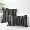 Funda de almohada a rayas Estilo rústico Simple Japonés Color sólido Felpa tridimensional Cojín suave Sofá Dormitorio Respaldo Amazon