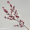 Vermelho vinho popular material de flor de simulação Eucalipto Hortênsia palma vermelha rosa vermelha com salão de casamento estrada atacado