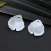 Hoja de Loto de Encaje 22mm Cuentas de Vidrio Gradiente Hecho a Mano Accesorios para Enhebrar Cuentas Sueltas Cuentas para Pulsera Festival del Bote del Dragón Bolsita