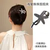 Pinza grande para el pelo estilo coreano, pinza de pico de pato, pinza para el pelo sin dolor, accesorio para el pelo de lazo y flor, pinza para el pelo de felpa para otoño/invierno, adorno para el pelo