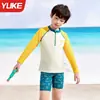 Traje de Baño para Niños, Niño, Mediano y Grande Traje de Baño Dividido para Niños, Adolescente Masculino 2025 Nuevo Equipo de Natación de Entrenamiento Profesional
