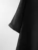 Verano Nuevo Cuello Redondo Seda Pesada Camiseta Mujer Adelgazante Viajero Seda de Morera Manga Corta Top Negro Sudadera Holgada