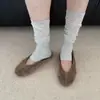 Meias meia-calça de balé estilo Miu para mulheres, meias finas respiráveis de verão sem ponta e sem pé para panturrilha com costura de rede e design de meia empilhada