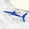 Pinza Creativa para el Cabello de Acetato con Tema Oceánico de Tiburón y Peces de Colores, Pasador Único de Animales para Niñas, Accesorio para el Cabello para la Parte Posterior de la Cabeza