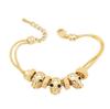 Pulseras de Calavera Europeas y Americanas Nuevas Chapadas en Oro, Pulseras Personalizadas de Moda y Tendencia para Mujer Fabricante Mayorista B171