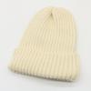 Gorro de lana de color sólido para mujer, de comercio exterior, nuevo, de invierno, cálido, de estilo coreano, informal, resistente al frío, rizado, combina con todo