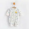 Mameluco para Bebé Tipo Primavera y Otoño de Algodón Puro Ropa para Bebé para Hombres y Mujeres, Pijama de Manga Larga sin Huesos para Cuatro Estaciones