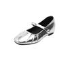 Sapatos Femininos com Salto Escondido 2026 Verão Novo Estilo Couro Macio Sapatos de Boca Rasa para Combinar com Saias, Sapatos Mary Jane Delicados que São Confortáveis e com Solado Macio