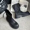 Botas de equitação outono e inverno, cano curto, sola grossa, botas retrô 2026, botas longas, botas de meia-panturrilha, novo estilo feminino afinador