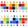 Accesorios para joyería DIY, materiales para ensartar hechos a mano, cuentas acrílicas, cuentas de colores de 4 mm con punta, caja de set de cuentas sueltas para ensartar