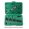 Conjunto de 11 Peças Extrator de Fio Quebrado Torneira Pendurada Parafuso de Cabeça Quebrada Extrator Chave de Torneira Chave de Torneira