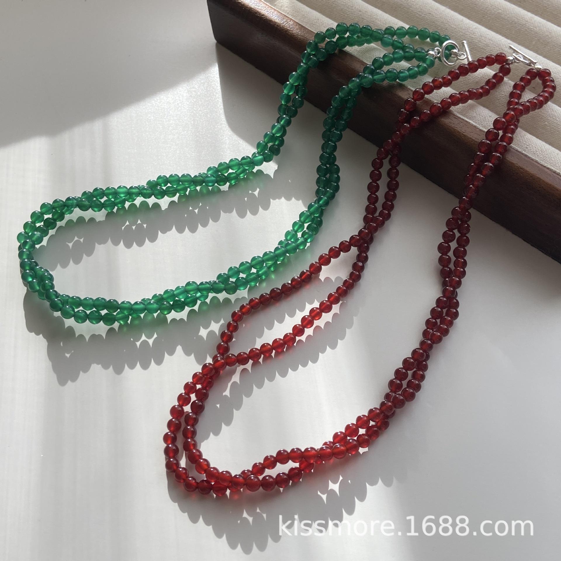 双层红绿玛瑙OT扣项链20.jpg