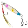 Cebo Artificial Anzuelo Doble Placa de Hierro Peces de Plomo Agua Dulce y Salada Lanzamiento a Larga Distancia Anzuelo Doble Señuelo Artificial de Metal Lentejuela Pieza Desnuda Mayoreo