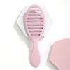 Exportación venta caliente peine de púas huecas moldeo por inyección puntual pintura elástica peine para peinar en húmedo peine de peluquería para cabello largo y corto