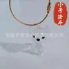 Colgante de Almacenamiento de Pelo de Perro Caja Transparente de Almacenamiento de Pelo de Gato Adorno Llavero Conmemorativo de Almacenamiento de Pelo de Gato Anillo Dorado