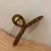 Nuevo Clip de Tiburón de Gelatina Coreano Ins Color Morandi Curvo Clip para el Pelo de Baño Pasador Clip