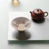 Ikuino Guisong Floco de Neve Branco Magnólia Rosa Nebulosa Pintada à Mão Xícara da Fortuna e Prosperidade, Design de Alta Qualidade, Xícara do Mestre, Xícara de Kung Fu