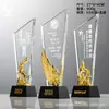 Trofeos de cristal personalizados, medallas creativas para eventos, premios para reuniones anuales corporativas, adornos de cristal, trofeos de metal