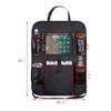 Organizador de asiento trasero para coche protector de patadas protector de asiento trasero tableta con pantalla táctil ordenador accesorios de viaje bolsillo de almacenamiento