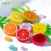Micro-paisagem criativa simulação laranja fatiada kiwi abacaxi fruta DIY decoração saco surpresa acessórios pequenos enfeites