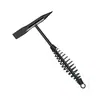 Martillo de Soldadura con Mango de Resorte de Acero Alto Carbono del Fabricante, Alta Dureza, Martillo Especial para Soldador de Doble Cabeza Negro Multifuncional