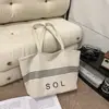 Bolsa de Lona Lavada Estilo Perezoso para Mujer, Bolso de Hombro Grande de Rayas Retro, Bolso Casual Versátil para Mujer