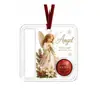 Colgante de Almacenamiento Acrílico de Muñeco de Nieve Navideño Transfronterizo, Clip para Billetes de Acrílico, Portabilletes Enrollable, Adorno Decorativo Navideño