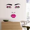 SK36002 mujer labios rojos moda personalidad sala de estar dormitorio mesita de noche pegatinas impermeables pegatinas de pared venta al por mayor de fábrica