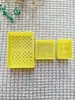 Plástico de simulación mini canasta canasta canasta de rejilla juego de tres piezas para comida decoración accesorios de fotografía fabricantes de origen