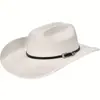Sombrero de Vaquero Occidental Nuevo de Lana de Copa Alta con Ala Grande Estilo Minoritario Sombrero de Jazz Transfronterizo Amazon AliExpress