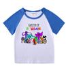 2023 nueva ropa infantil, camiseta de manga corta de verano para niños, camiseta raglán para niños y niñas, camiseta de media manga para bebés, top para niños