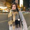 Bufanda para Invierno Estudiantes Chicas de Preparatoria Chicas de Secundaria Sentido Otoño e Invierno Bufanda a Cuadros para Hombres Estilo Japonés Engrosada Cálida