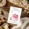 Tarjetas de Felicitación de Cumpleaños Infantiles de Dibujos Animados Creativos Transfronterizas Venta al por Mayor Souvenirs Festivos Tarjetas Pequeñas con Mensaje de Bendición Simple Escrito a Mano