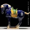 Caballo Tang sancai llegó con éxito decoración de pasillo estilo chino de cerámica arte de escritorio regalo de inauguración regalo de negocios