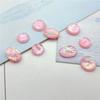 Semicírculo de resina cor dos sonhos patch de papel material de incrustação colorida brincos diy step grampo de cabelo pingente acessórios de colar