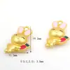 Pingente de Desenho Animado Dourado Fosco que Preserva a Cor, Acessórios de Esmalte para DIY, Pingente da Sorte e da Paz e Alegria, Pequeno Charme da Hello Kitty
