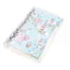 2027 Cuaderno con Corazón Girly y Arena Flotante con Aceite, Anillado A6, Transparente de PVC con Brillo, Cuaderno Funcional