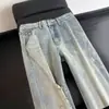 Jeans vintage americanos premium lavados y desgastados para hombre, pantalones rectos holgados de pierna ancha, pantalones largos desgastados para hombre, al por mayor