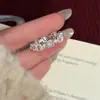 Anillo de Cubo de Azúcar Dulce para Mujer, Diseño de Nicho Estilo Ins, Anillo Abierto de Celebridad de Internet, Lujo Ligero, Anillo Exquisito y Único para el Dedo Índice