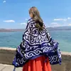 Lago Salado Chaka Noroeste Grande Turismo Estilo Étnico Bufanda Bufanda Nueva de Verano para Mujer Playa Marina Chal Protector Solar Delgado