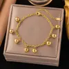 [Collar + Pulsera] Estilo Francés Ins de Lujo Accesible Cadena para Clavícula de Corazón Estilo Dulce Collar de Acero de Titanio con Borla de Corazón de Melocotón para Mujer