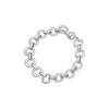 Pulsera Exagerada de Cadena de Aleación Estilo Europeo y Americano Simple Pulsera Redonda de Muñeca Bangle Especial de Exportación de Guangzhou