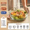 Recipiente para aquecer no micro-ondas para uso doméstico, resistente a altas temperaturas, com bandeja para cozinhar no vapor, tigela de vidro, vaporizador para aquecer pães, dispositivo de cozimento a vapor