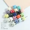 Cuentas sueltas de cerámica de animales marinos, concha, caracola, estrella de mar, cuentas para ensartar, accesorios para manualidades, agujero recto, accesorios de ropa hechos a mano, cuentas de porcelana