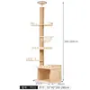 Árvore de Gato Luxuosa com Colunas Altíssimas, Plataforma de Observação Multicamadas, Cápsula Espacial Transparente, Estrutura de Escalada para Gatos que Economiza Espaço