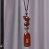 Llavero de Coche de Ciervo de Gama Alta Premium, Seguro y Propicio, para Hombres y Mujeres, Lanyard Llavero de Buena Suerte